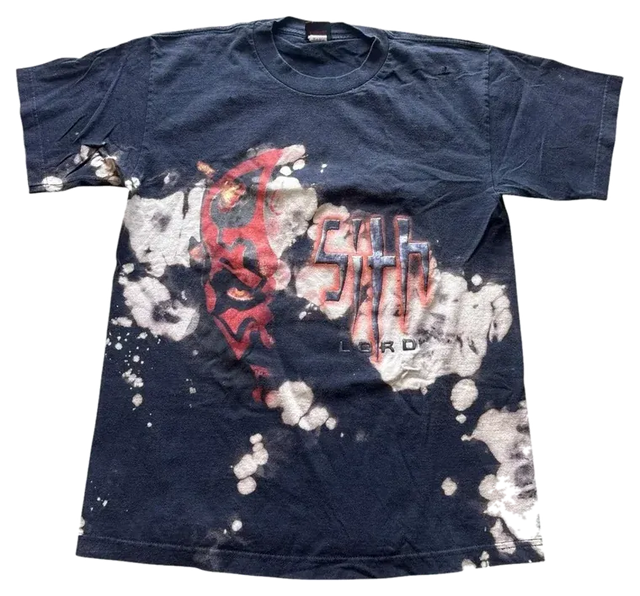 1/1 CUSTOM Bleached Vintage Star Wars Darth Maul T-Shirt