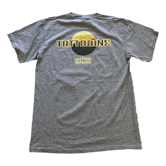 Vintage Star Wars Tatooine Phantom Menace T-Shirt back
