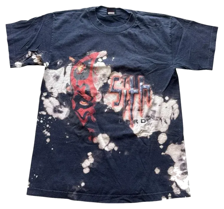 1/1 CUSTOM Bleached Vintage Star Wars Darth Maul T-Shirt